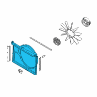 OEM 2000 BMW Z8 Fan Shroud Diagram - 17-11-2-229-122