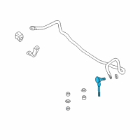 OEM 1999 Nissan Quest Rod Assy-Connecting, Stabilizer Diagram - 54618-7B001