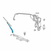 OEM 2009 Dodge Dakota Arm WIPER-Front WIPER Diagram - 55154854AF