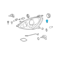 OEM Lexus Bulb Diagram - 90981-AF001