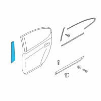 OEM 2015 Kia Cadenza Tape-Rear Door Black Frame Diagram - 863913R000