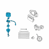 OEM 2000 Dodge Ram 1500 Van DISTRIBTR-Engine Diagram - 4740338AB