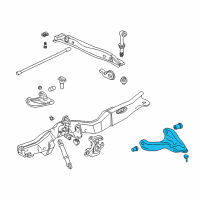 OEM Chevrolet S10 Front Lower Control Arm Assembly Diagram - 15777767