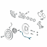 OEM Buick Enclave Rear Speed Sensor Diagram - 84518371