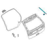 OEM Lincoln Support Cylinder Diagram - 7A1Z-78406A11-B