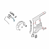 OEM 2017 Ford Transit Connect Emergency Cable Diagram - DT1Z-19A095-F