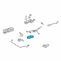 OEM 2009 Lexus LS600h Sensor, Battery Voltage Diagram - 89892-50010