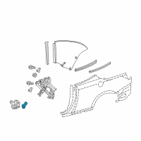 OEM Plate, Rear Door Window Diagram - 69813-33010