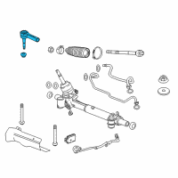 OEM 2014 Cadillac XTS Outer Tie Rod Diagram - 13272002