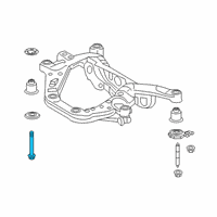 OEM 2022 Toyota Corolla Cross Suspension Crossmember Bolt Diagram - 90119-A0450