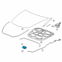 OEM 2015 Cadillac CTS Latch Diagram - 84053839