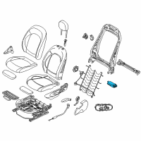OEM 2015 BMW X6 Seat Module Diagram - 61-35-7-490-465