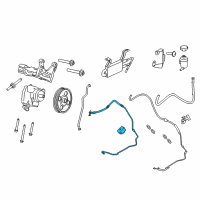 OEM Ford Pressure Hose Diagram - CK4Z-3A212-C