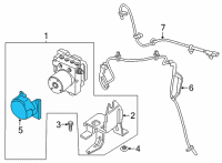 OEM 2022 Ford Bronco KIT - BRAKE ANTI-LOCK ACTUATIO Diagram - MB3Z-2C219-C