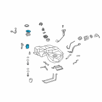 OEM 2009 Lexus LS460 Plate Sub-Assembly, Fuel Diagram - 77024-50021