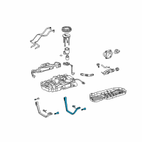 OEM 2005 Toyota Tundra Fuel Tank Strap Diagram - 77603-0C020