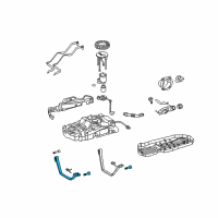 OEM Toyota Tundra Fuel Tank Strap Diagram - 77601-0C020