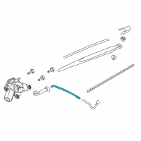 OEM 2019 Nissan Rogue Tube Assy-Back Window Washer Diagram - 28975-5HA0A