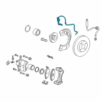 OEM 2015 Chevrolet Spark Front Speed Sensor Diagram - 94543968