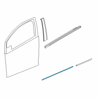 OEM 2021 Chevrolet Spark Body Side Molding Diagram - 95421587