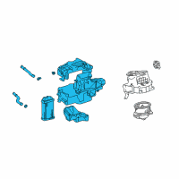 OEM Toyota Tundra Heater Assembly Diagram - 87150-0C040