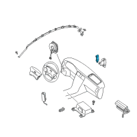 OEM Infiniti Q45 Sensor-Air Bag, Front Center Diagram - 98581-AR00A