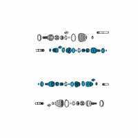 OEM Pontiac G3 Inner Joint Assembly Diagram - 96888653