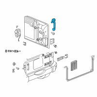 OEM 2010 Jeep Wrangler Handle-LIFTGATE Diagram - 55395410AH