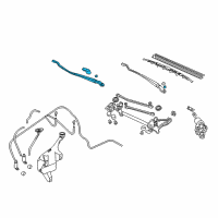 OEM Honda Civic Arm, Windshield Wiper (Passenger Side) Diagram - 76610-S5T-A01