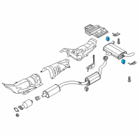 OEM 2018 Ford Focus Rear Muffler Insulator Diagram - CV6Z-5A262-C