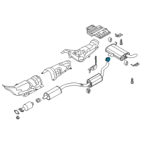 OEM 2019 Ford Transit Connect Resonator Clamp Diagram - EU2Z-5A231-B