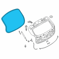 OEM 2020 BMW X2 Trunk Lid Sealing Diagram - 51-76-7-423-835