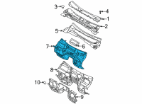 OEM 2021 Ford Bronco PANEL ASY - DASH Diagram - MB3Z-5801610-A