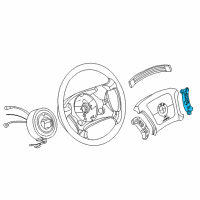 OEM 1998 BMW 740iL Front Steering Wheel Cruise Control Switch Diagram - 61-31-6-922-854