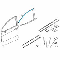 OEM Honda Clarity Molding Assy., FR. Diagram - 72425-TRT-A01