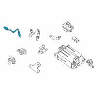 OEM 2021 Nissan Titan XD Sensor Assy Air Fuel Ratio Diagram - 22693-6CA0C