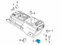 OEM Ford Maverick SOCKET ASY - ADDITIONAL Diagram - MU5Z-19N236-B