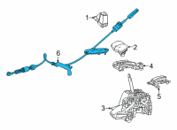 OEM Toyota Shift Control Cable Diagram - 33820-48450