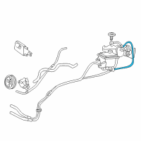 OEM 2001 Ford Excursion Return Hose Diagram - 2C3Z-3A713-BA