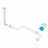 OEM 2006 Mercury Monterey Stabilizer Bar Insulator Diagram - 3F2Z-5484-BA