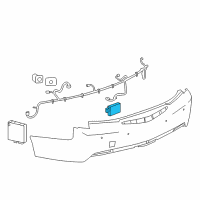 OEM 2019 Cadillac ATS Object Sensor Diagram - 23257304