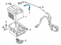 OEM BMW M340i BATTERY CABLE NEGATIVE Diagram - 61-12-8-795-681