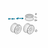 OEM Acura MDX TPMS Sensor Assembly Diagram - 06421-S3V-A04