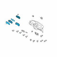 OEM Hyundai Cluster Assembly-Instrument(Mph) Diagram - 94001-2B280