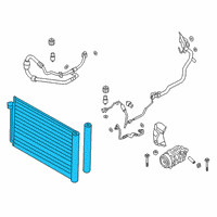 OEM 2019 BMW M550i xDrive Condenser Air Conditioning With Drier Diagram - 64-53-9-364-255