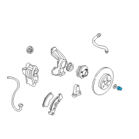 OEM 2005 Pontiac Sunfire Axle Nut Diagram - 22636597