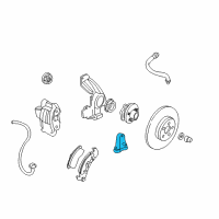 OEM 2000 Pontiac Sunfire Sensor Asm, Wheel Speed Diagram - 19259628