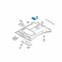 OEM 2012 BMW X6 Interior Reading Light, Rear Diagram - 63-31-9-111-011