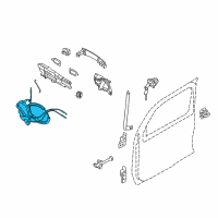 OEM 2014 Nissan Cube Front Left Door Lock Actuator Diagram - 80501-1FC0D