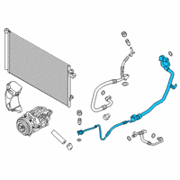 OEM 2021 BMW M8 Gran Coupe REFRIGERANT LINE, DUAL LINE Diagram - 64-53-7-854-427